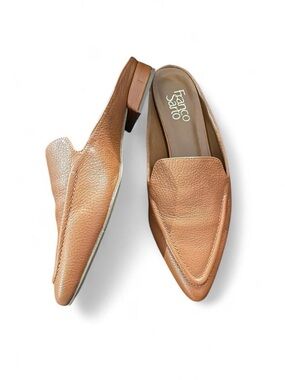 Franco Sarto Tan Leather Pointed Toe Slip-On Loafer